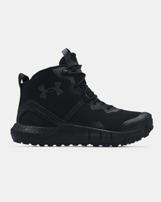 Men's UA Micro G® Valsetz Mid Wide (2E) Tactical Boots, Black, pdpMainDesktop image number 0